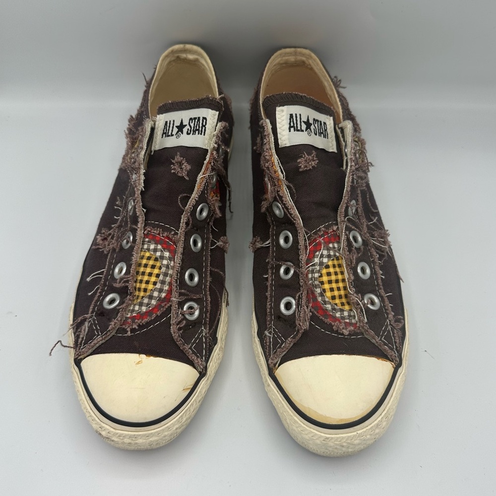 Converse Patchwork All Star Vintage Rare Low brown shoes